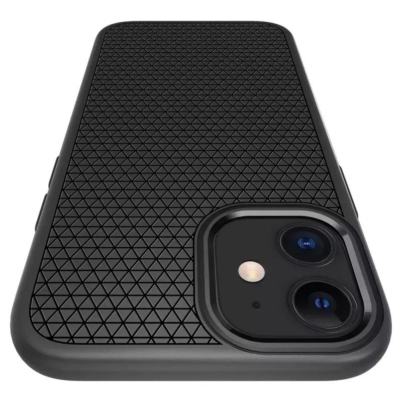 Cover Spigen Liquid Air iPhone 12 12 Pro Czarny