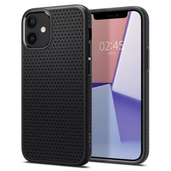 Cover Spigen Liquid Air iPhone 12 12 Pro Czarny