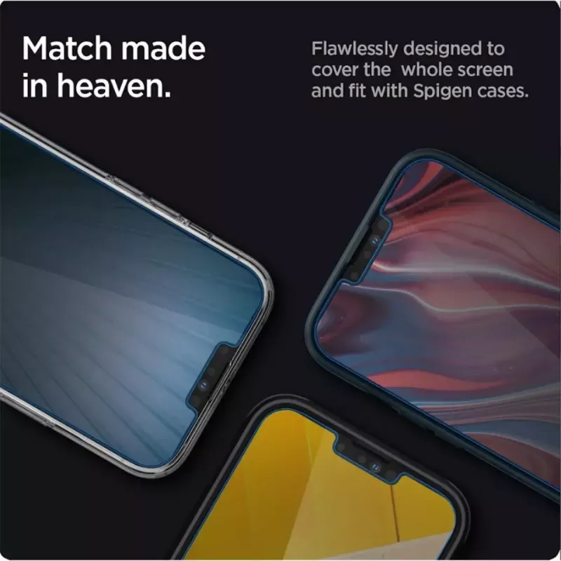 Folia ochronna Spigen AGL03391 do Apple iPhone 13/13 Pro szkło hartowane