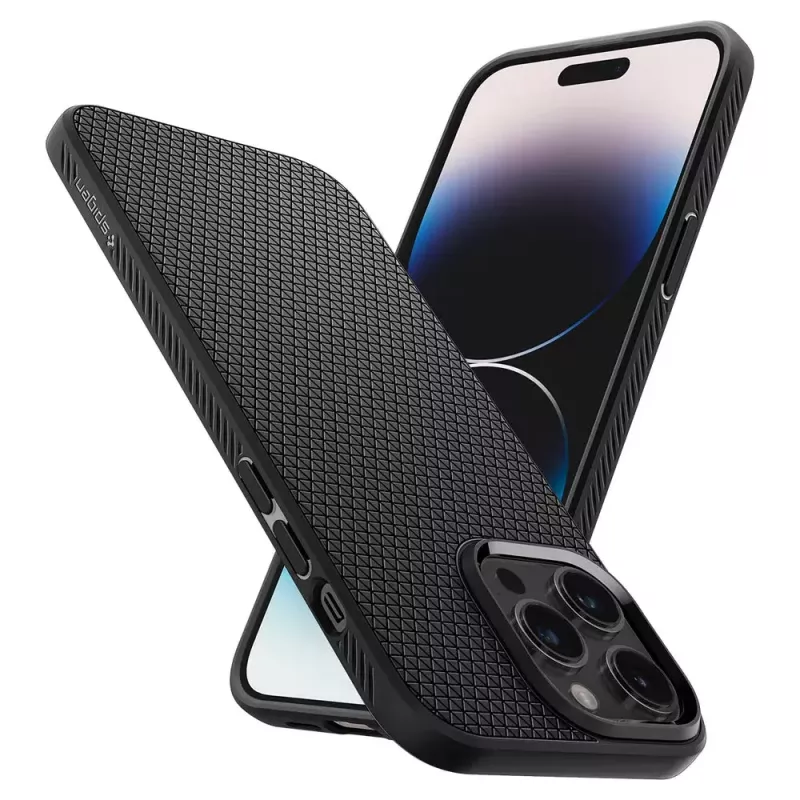 Cover Spigen Liquid Air iPhone 14 Pro Max 17 cm Czarny