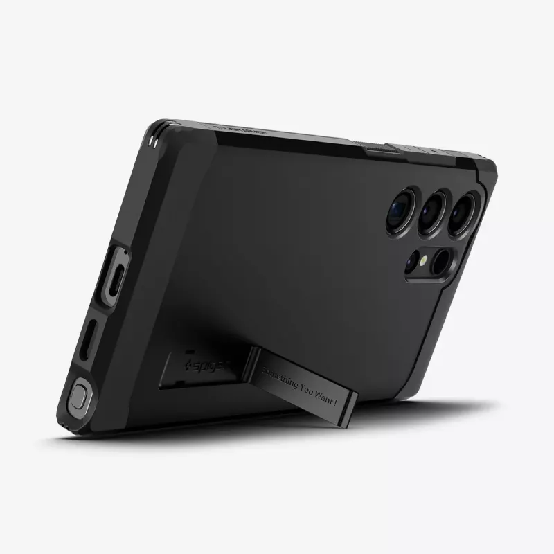 Spigen Tough Armor etui na telefon komórkowy Czarny Galaxy S24 Ultra 17,3 cm