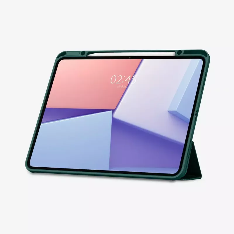 Flip case Spigen Urban Fit 33 cm (13 cali) do iPad Pro 2024 Zielony
