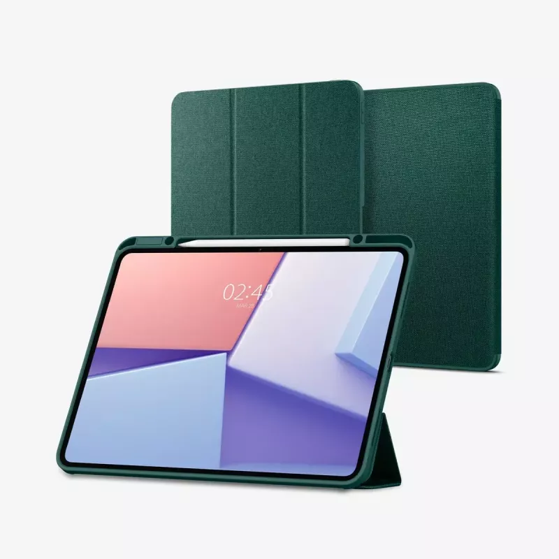 Flip case Spigen Urban Fit 33 cm (13 cali) do iPad Pro 2024 Zielony