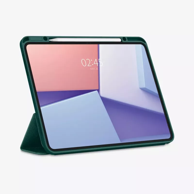 Flip case Spigen Urban Fit 33 cm (13 cali) do iPad Pro 2024 Zielony
