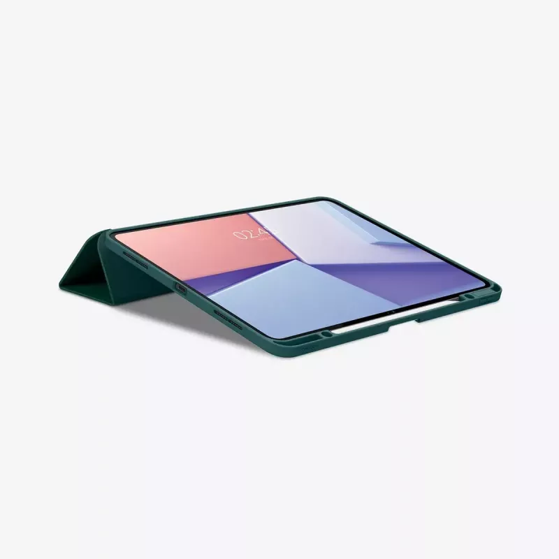 Flip case Spigen Urban Fit 33 cm (13 cali) do iPad Pro 2024 Zielony