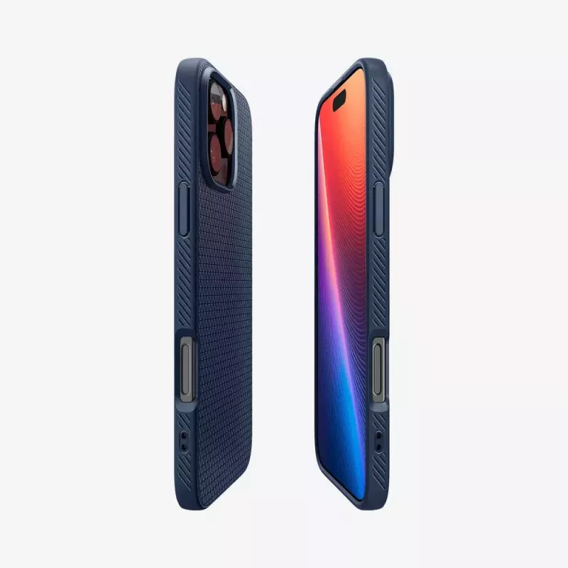 Spigen Liquid Air etui na telefon komórkowy Navy dla iPhone 16 Pro Max