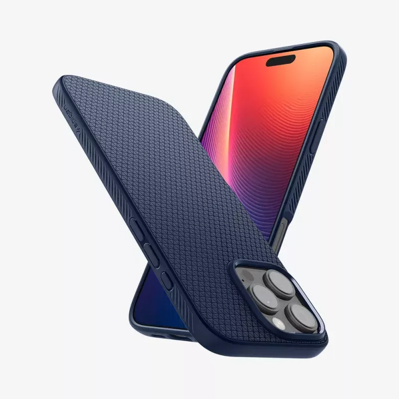 Spigen Liquid Air etui na telefon komórkowy Navy dla iPhone 16 Pro Max