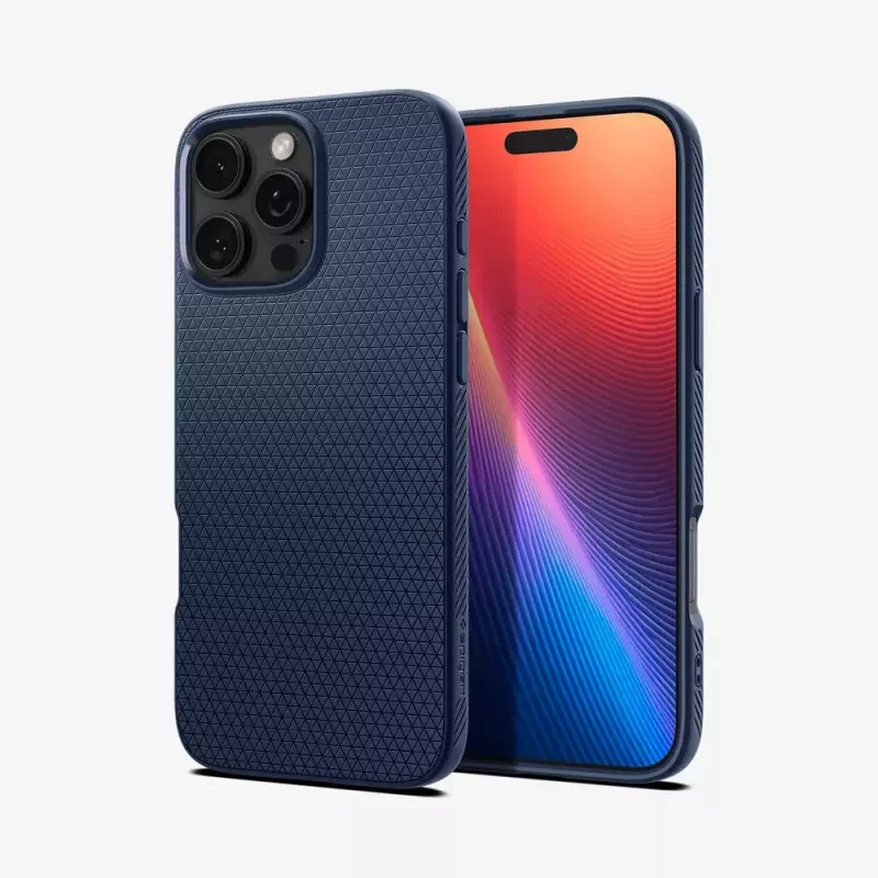 Spigen Liquid Air etui na telefon komórkowy Navy dla iPhone 16 Pro Max