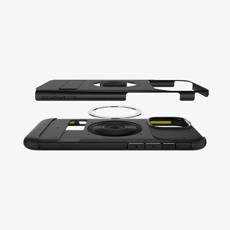 Spigen cienki Armor (MagFit) etui na telefon komórkowy Pokrowiec Czarny 17,5 cm