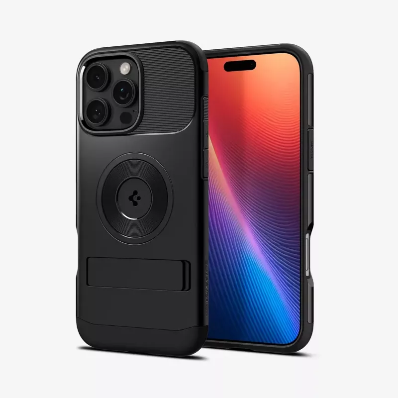 Spigen cienki Armor (MagFit) etui na telefon komórkowy Pokrowiec Czarny 17,5 cm