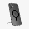 Etui Spigen Ultra Hybrid (MagFit) do telefonu komórkowego Pokrowiec Czarny Przezroczysty do iPhone 16 Plus
