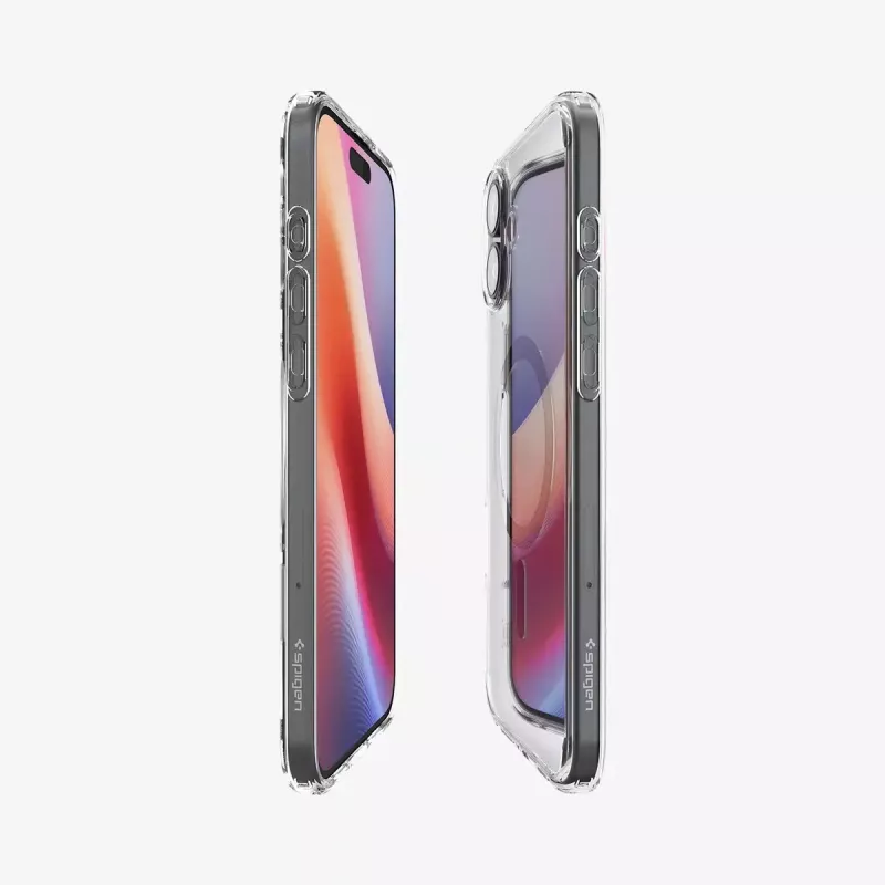 Etui Spigen Ultra Hybrid (MagFit) do telefonu komórkowego Pokrowiec Czarny Przezroczysty do iPhone 16 Plus