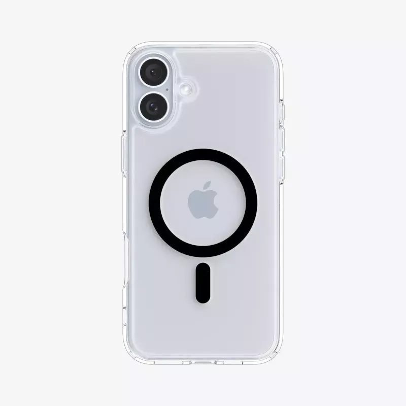 Etui Spigen Ultra Hybrid (MagFit) do telefonu komórkowego Pokrowiec Czarny Przezroczysty do iPhone 16 Plus