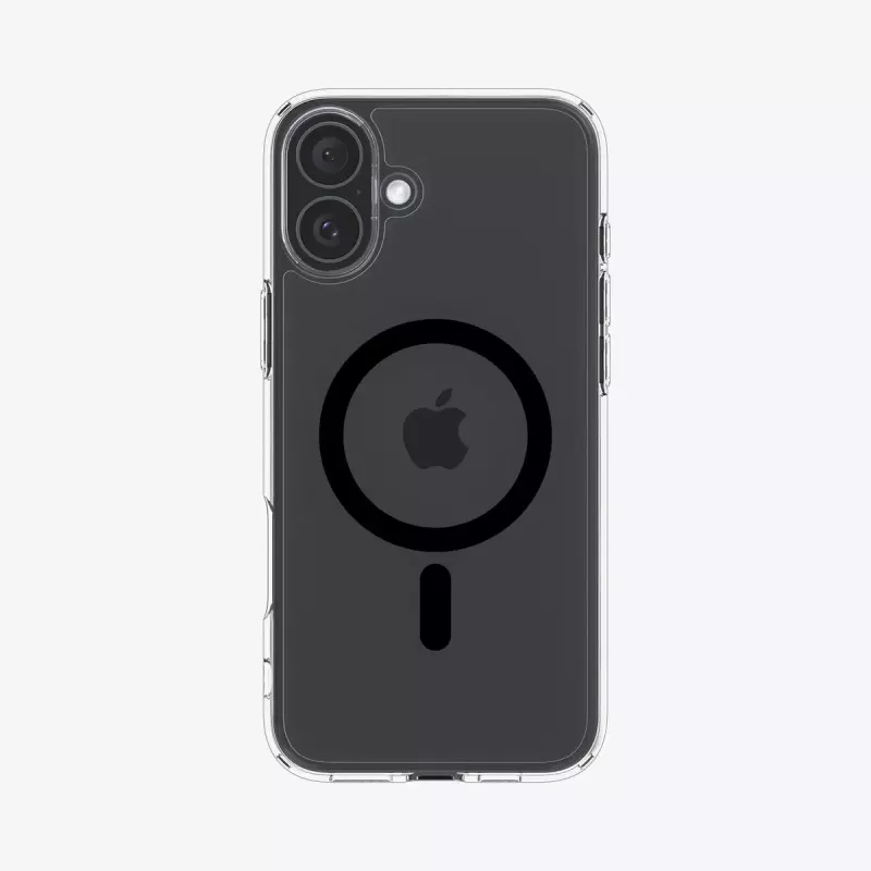 Etui Spigen Ultra Hybrid (MagFit) do telefonu komórkowego Pokrowiec Czarny Przezroczysty do iPhone 16 Plus