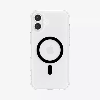 Etui Spigen Ultra Hybrid (MagFit) do telefonu komórkowego Pokrowiec Czarny Przezroczysty do iPhone 16 Plus