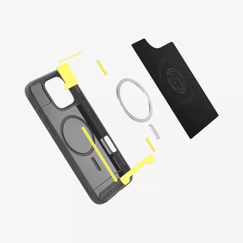 Etui Spigen Rugged Armor MagFit na telefon komórkowy Pokrowiec Szary 16 cm