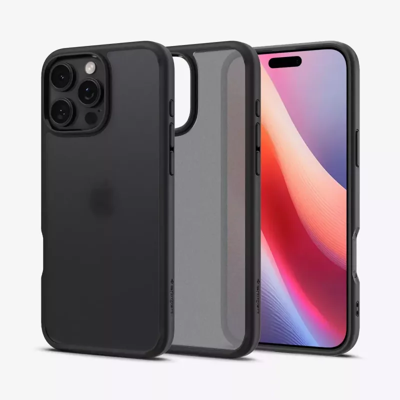 Spigen Ultra Hybrid etui na telefon komórkowy Czarny na iPhone 16 Pro 6.3 cala