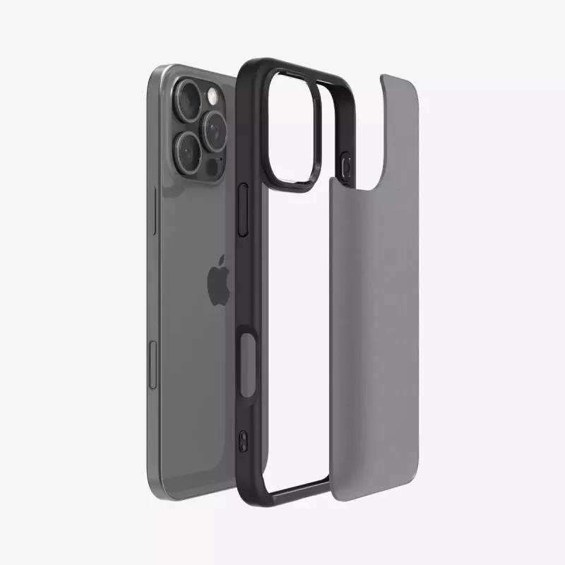 Spigen Ultra Hybrid etui na telefon komórkowy Czarny na iPhone 16 Pro 6.3 cala