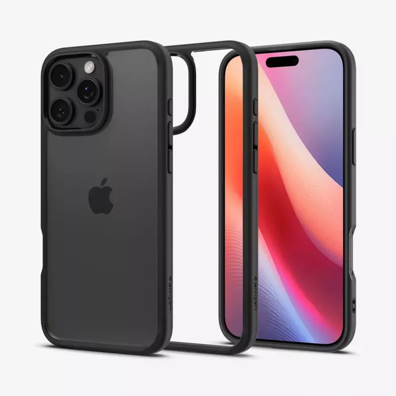 Spigen Ultra Hybrid etui na telefon komórkowy Pokrowiec Czarny do iPhone 16 Pro