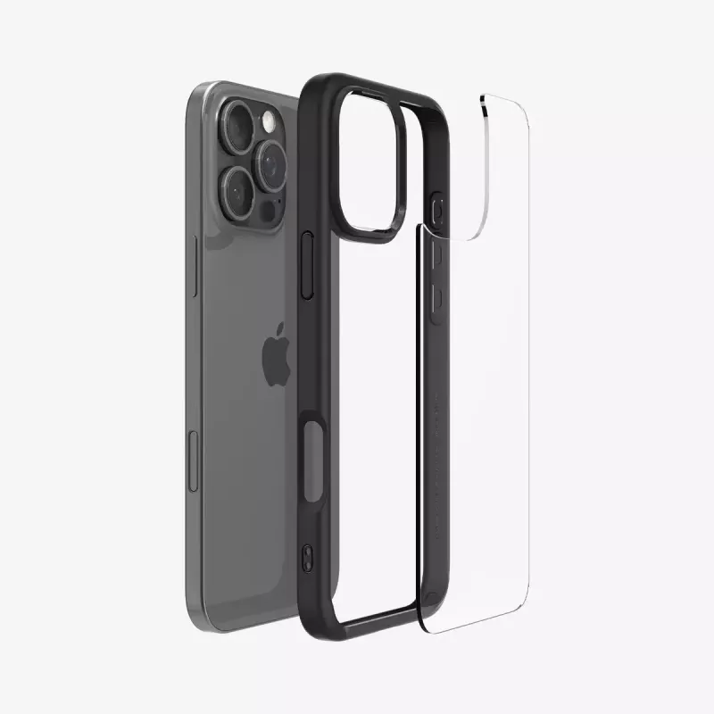 Spigen Ultra Hybrid etui na telefon komórkowy Pokrowiec Czarny do iPhone 16 Pro