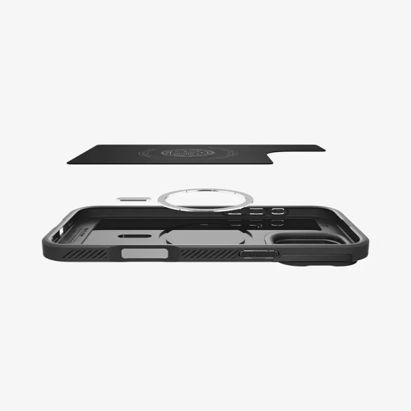 Spigen Optik Armor etui do telefonu komórkowego Pokrywa Czarny do iPhone 16 Pro