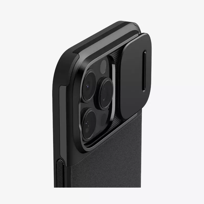 Spigen Optik Armor etui do telefonu komórkowego Pokrywa Czarny do iPhone 16 Pro