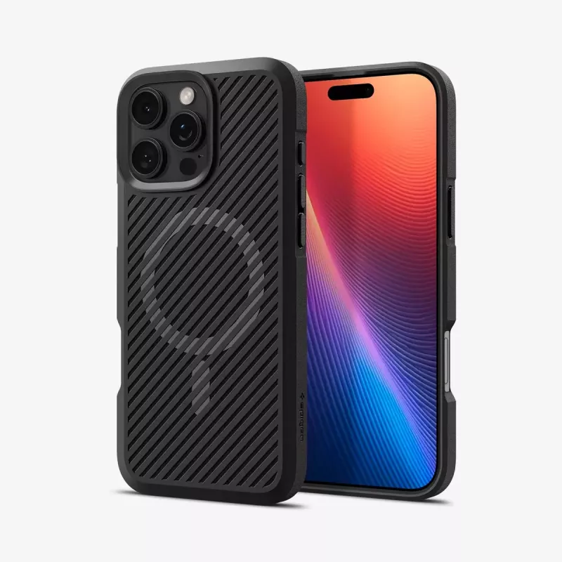 Spigen Core Armor MagFit etui do telefonu komórkowego Pokrowiec Czarny 16 cm