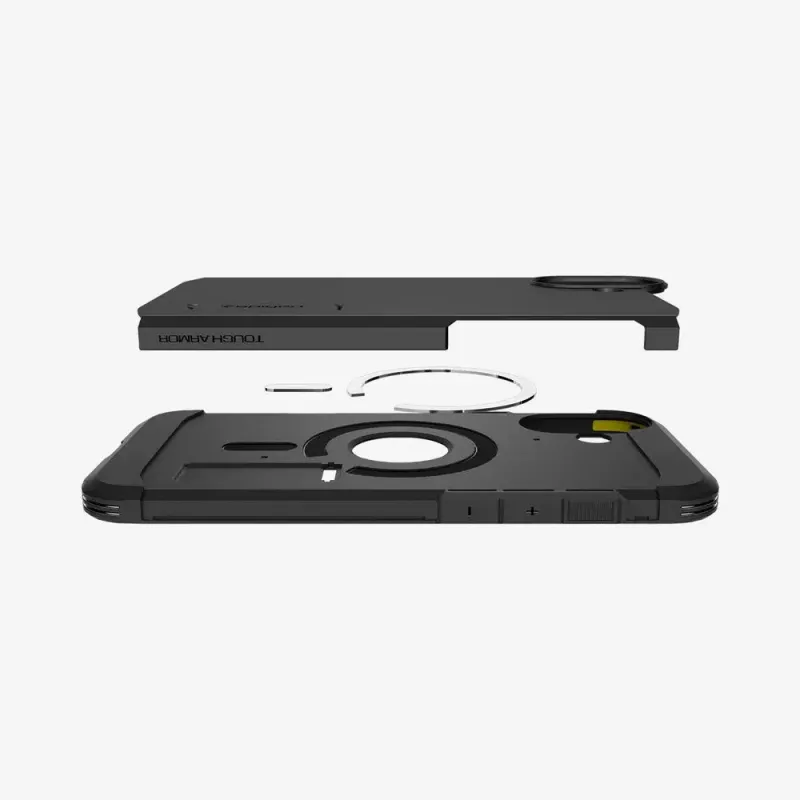 Etui Spigen Tough Armor AI (MagFit) do telefonu komórkowego, pokrowiec, czarny, 15,5 cm