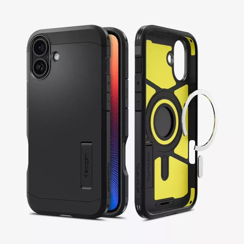 Etui Spigen Tough Armor AI (MagFit) do telefonu komórkowego, pokrowiec, czarny, 15,5 cm