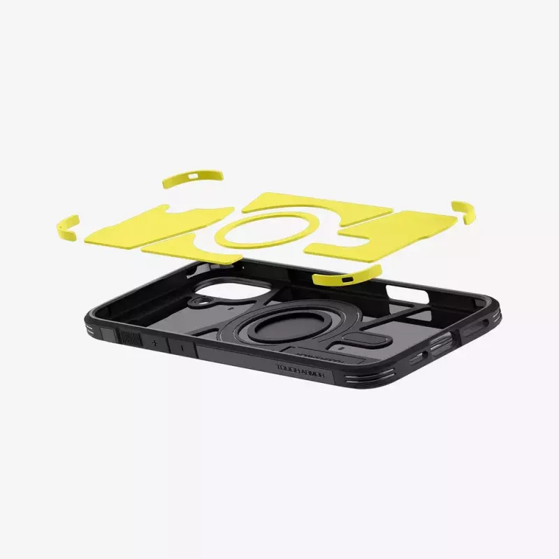 Etui Spigen Tough Armor AI (MagFit) do telefonu komórkowego, pokrowiec, czarny, 15,5 cm
