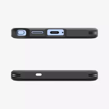 Etui Spigen Galaxy S25 Ultra Tough Armor AI Czarny z podstawką biurkową