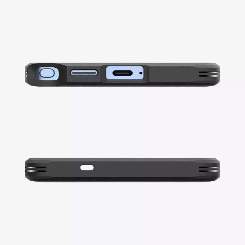 Etui Spigen Galaxy S25 Ultra Tough Armor AI Czarny z podstawką biurkową