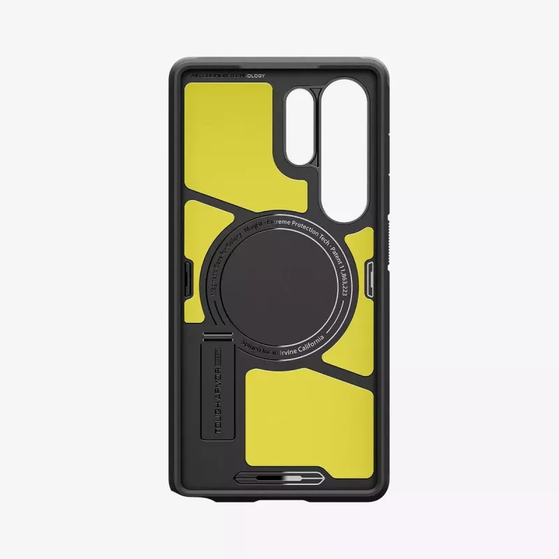 Etui Spigen Galaxy S25 Ultra Tough Armor AI Czarny z podstawką biurkową