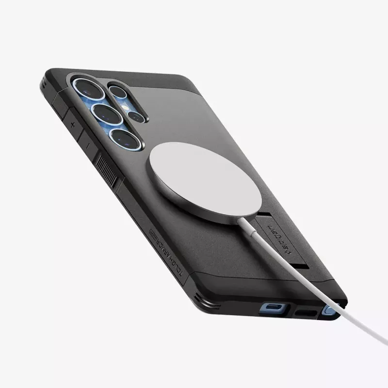 osłona Spigen Galaxy S25 Ultra Tough Armor AI Gunmetal Monochromatic