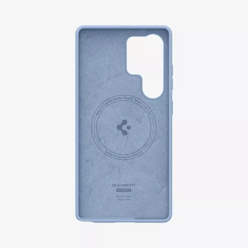 Cover Spigen Galaxy S25 Ultra Silicone Fit MagFit Sapphire niebieski