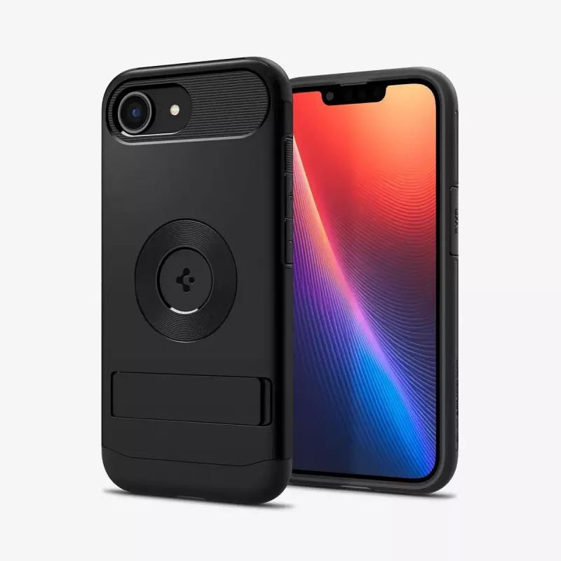 Etui Spigen cienki Armor do iPhone 16e, czarne
