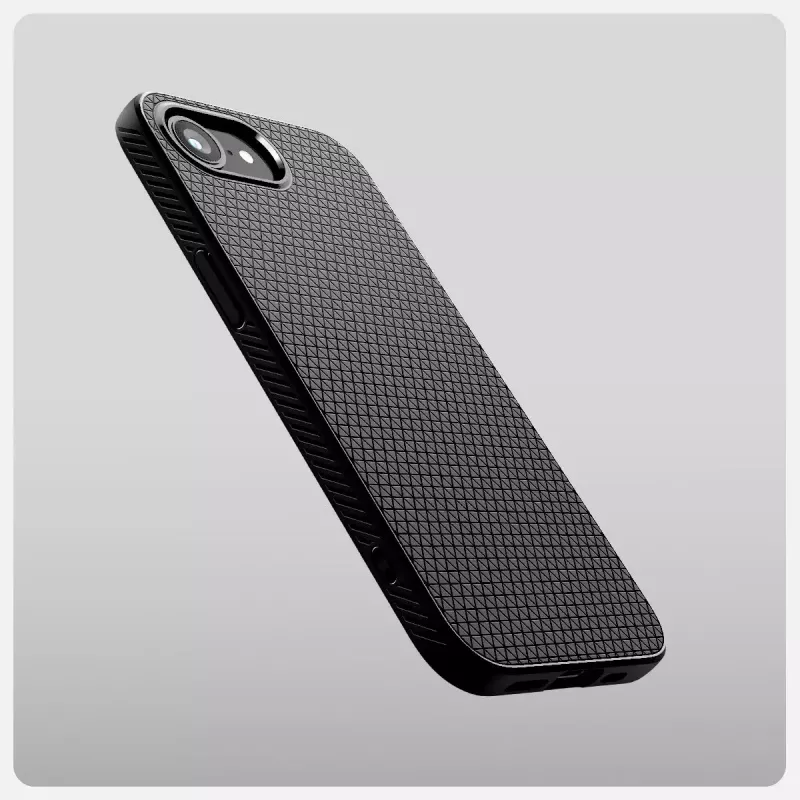 Cover Spigen Liquid Air iPhone 16e Case Matte Czarny