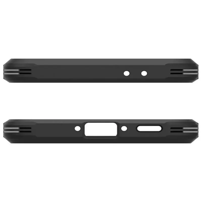Etui ochronne na telefon Spigen Tough Armor dla Samsung Galaxy A36 5G — dwuwarstwowe, czarne
