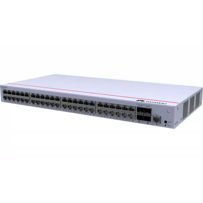 Switch HUAWEI CloudEngine S310-48T4S — 48x Gigabit Ethernet (10/100/1000), 1U, konsola RJ-45, szary