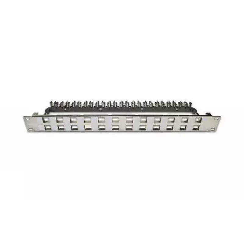 Patch Panel 1U Wirewin WKS PANEL 24 NICKEL cienki