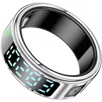 Inteligentny pierścień Beafon SR21-Silber rozmiar 11 (64,6 mm) — noszone akcesorium do powiadomień i sterowania