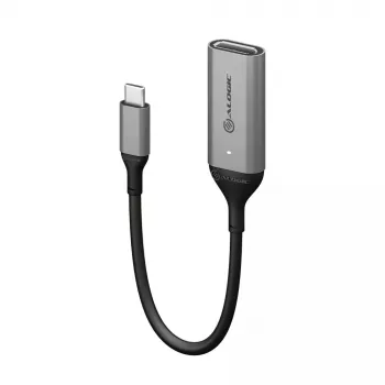 ALOGIC 15cm Ultra USB-C męski na DP żeński adapter 4K 60Hz