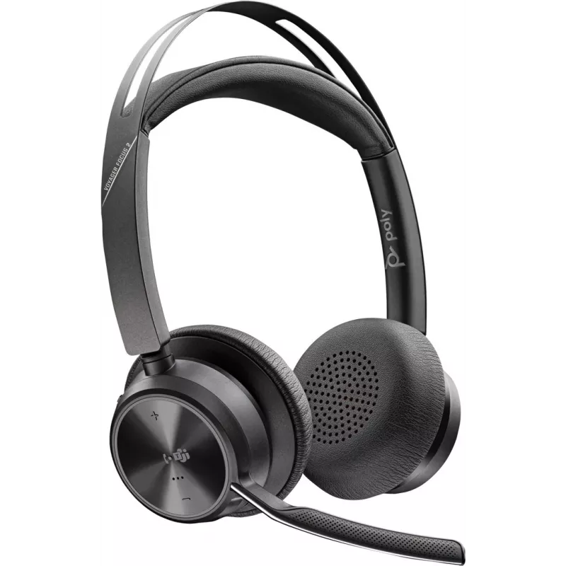 Zestaw słuchawkowy Poly Voyager Focus 2 z certyfikatem Microsoft Teams USB-A