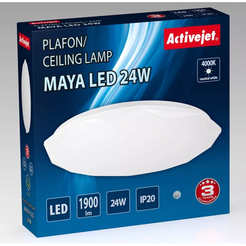 Activejet AJE-MAYA plafon LED 24W