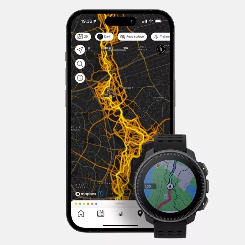 Suunto SS050862000 smartwatch / zegarek sportowy 3,56 cm (1,4) matrycowy 49 mm 280 x 280 pikseli ekran dotykowy czarny GPS (satelitarny)