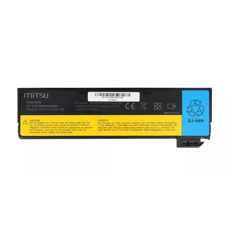 Bateria do Lenovo T440, X240 4400 mAh (48 Wh) 10.8 - 11.1 V