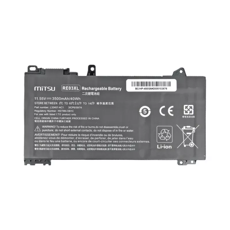 Mitsu fr HP430G6/450G6 3500mAh (40Wh) 11,55V