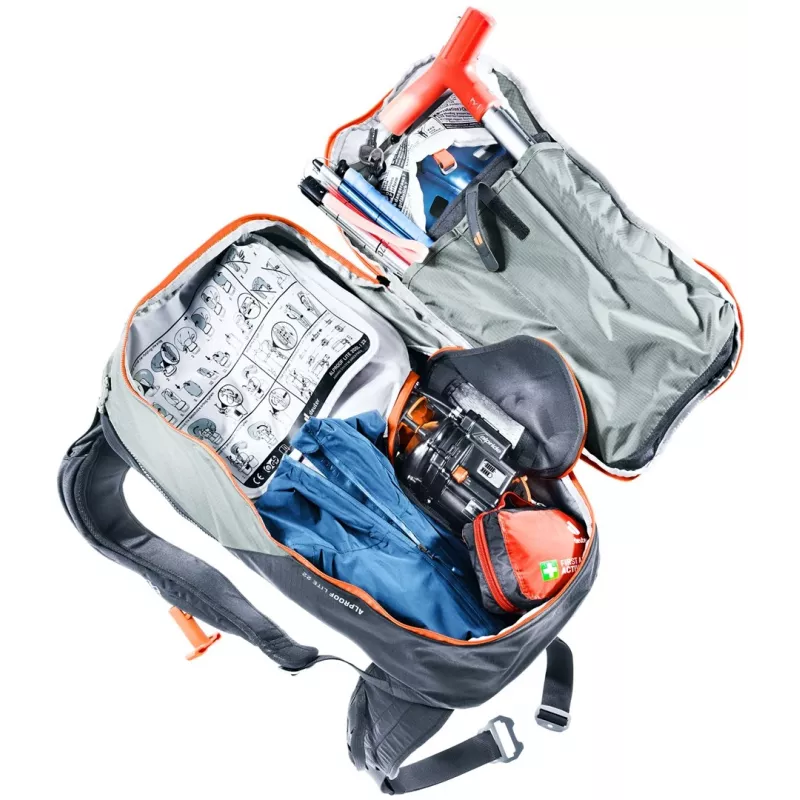 Deuter Alproof Lite 22 tin/Czarny - plecak lawinowy