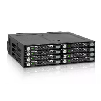 ICY DOCK - ToughArmor - MB998SK-B - 8x2.5 SATA HDD Hot Swap Mobile Rack - HDD-Träger - 40mm Lüfter - Aluminium - LED - SATA 6Gbit/s - bis 7mm Bauhöhe 