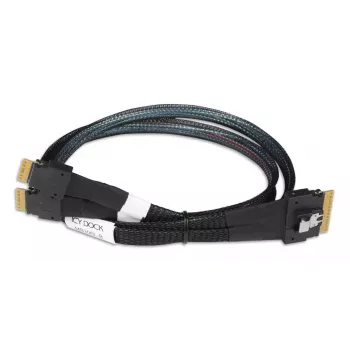 ICY DOCK - SlimSAS 8i SFF-8654 na 2x SlimSAS 4i SFF-8654 kabel - 0,5M